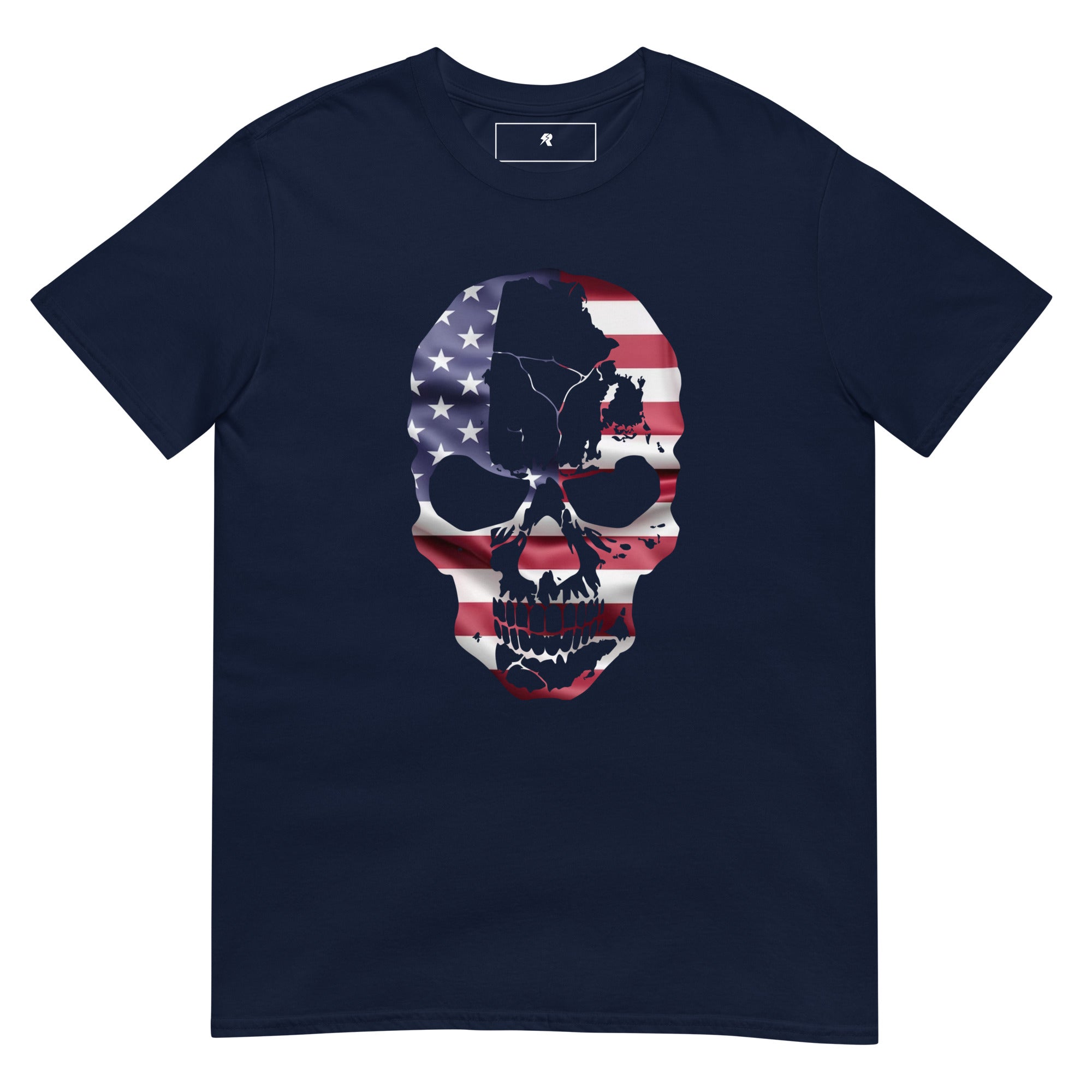 American Flag Skull Tee